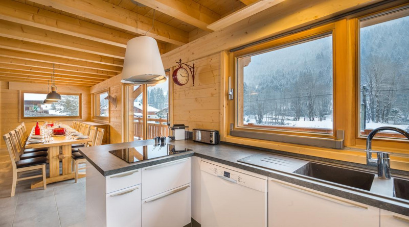 Chalet Ciste La Chapelle d'Abondance, Kitchen, Châtel Family holidays