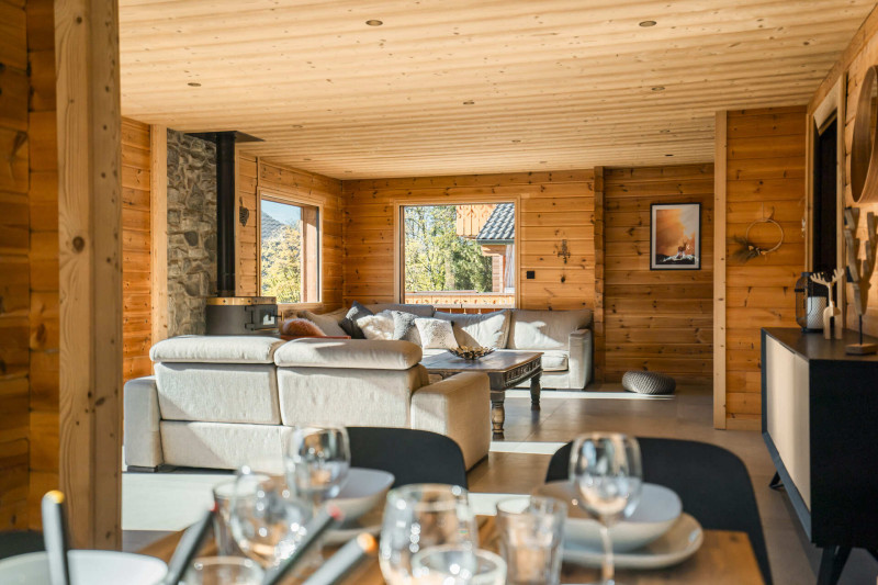 Chalet D'Artagnan, living room, Châtel, family holiday