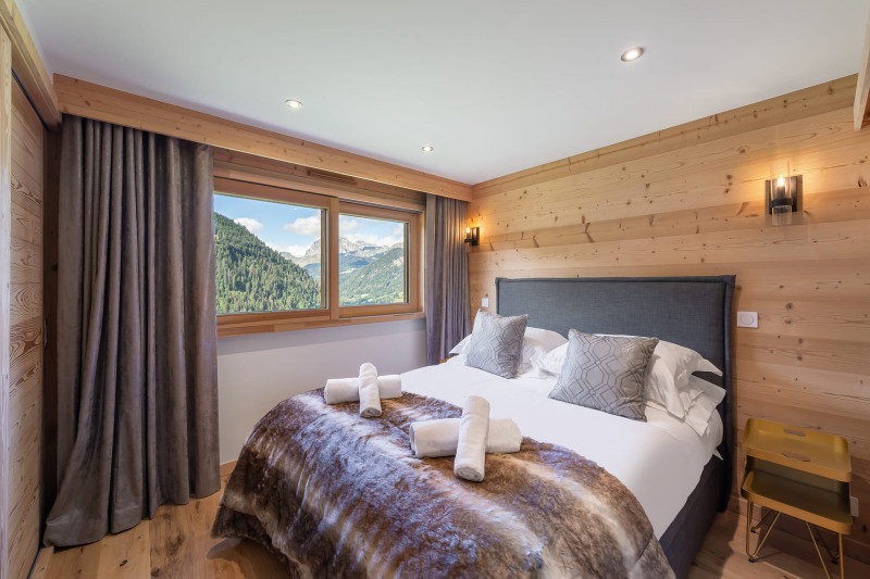 Chalet de Vonnes, Chambre lit double avec salle d'eau, Châtel Domaine Skiable 74