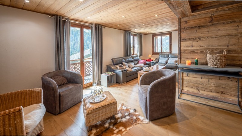 Chalet Dormeur, 12 personnes, Vonnes Châtel, salon