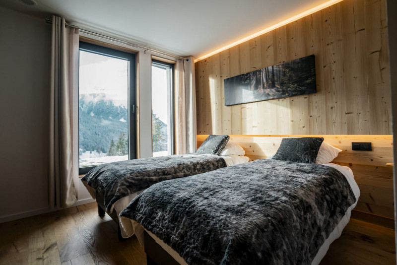Chalet du Saix E, Châtel, Chambre lit simple, Vacances à la neige