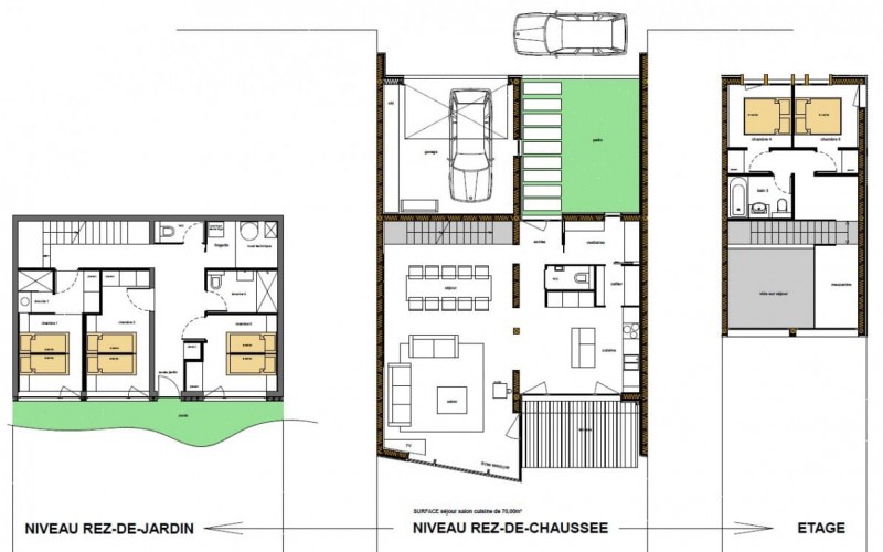 Chalet du Saix  plan du chalet Châtel