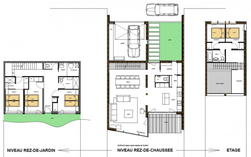 Chalet du Saix, Plans of the chalet, Châtel