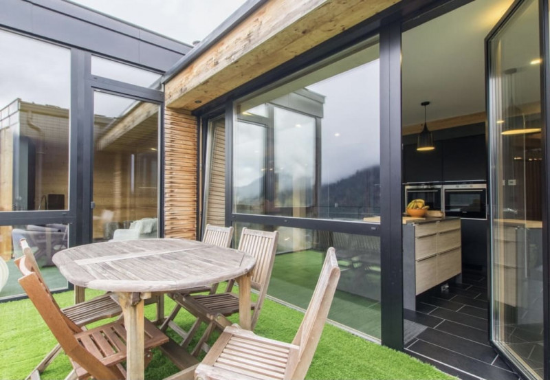 Chalet du Saix, Terrace with garden furniture, Châtel Haute-Savoie