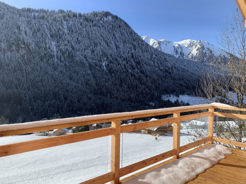 Chalet Entre Vous, Terrace in winter, Châtel Snow 74
