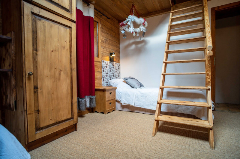 Chalet Etoiles des Alpes, Bedroom with 4 single beds, Châtel