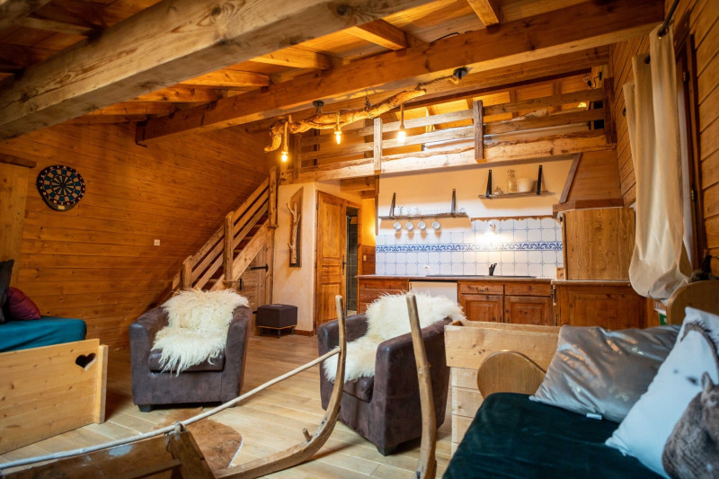 Chalet Etoiles des Alpes, Salon enfant avec mezzanine, Châtel Vacances montagne