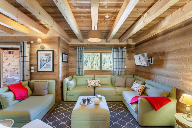 Chalet Etringa, Relaxing living room, Châtel Haute-Savoie