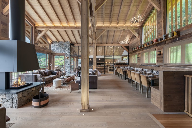 Chalet IKARIA 17 personnes Salle à manger Châtel montagne