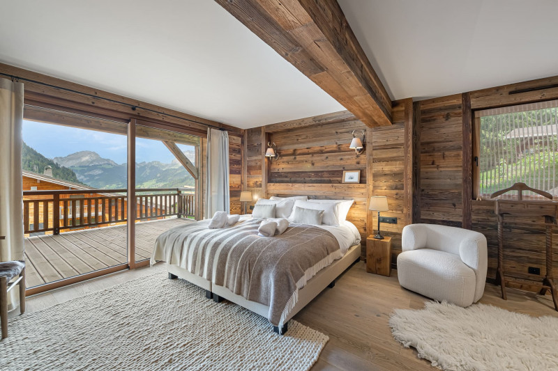 Chalet IKARIA, Bedroom double bed, Châtel Ski holidays