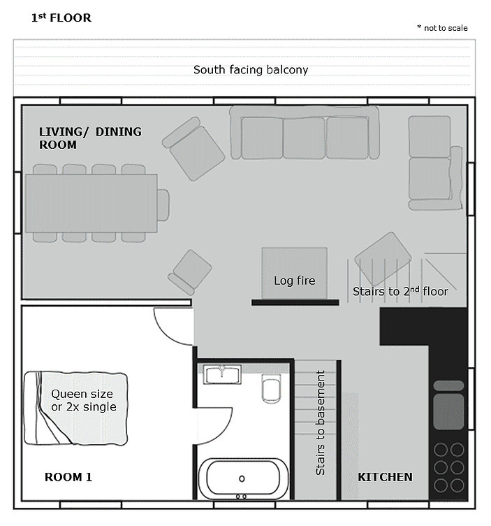 Chalet Isobel, floor plan, Châtel Les Portes du Soleil