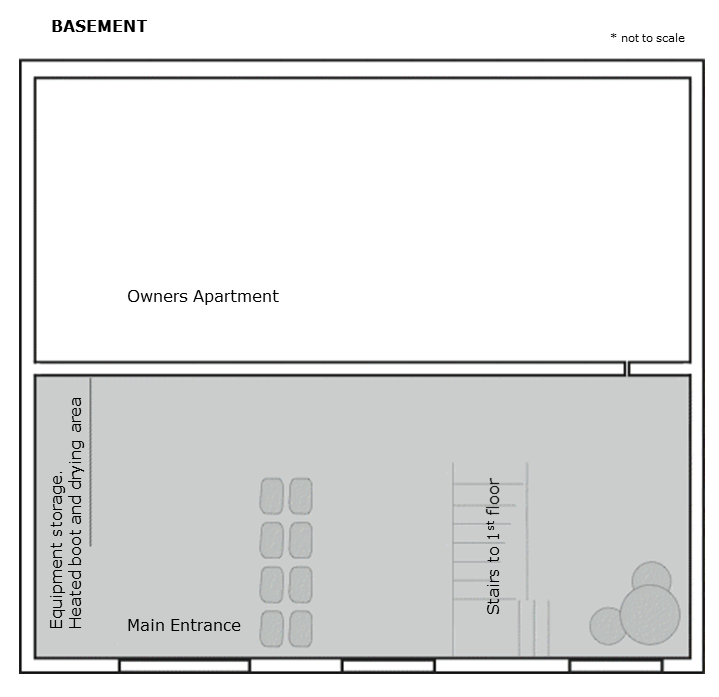 Chalet Isobel Plan Rez de chaussée Châtel