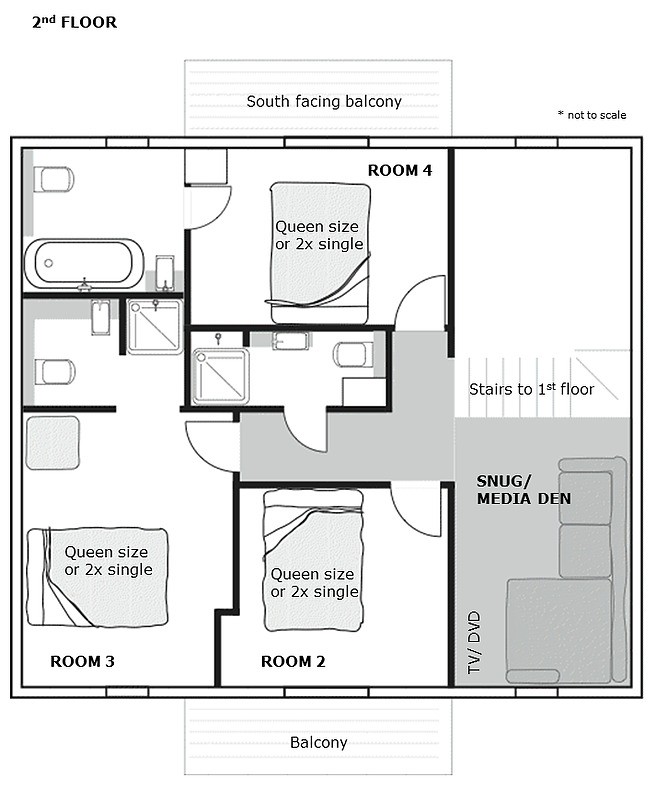 Chalet Isobel Plan Second étage Châtel