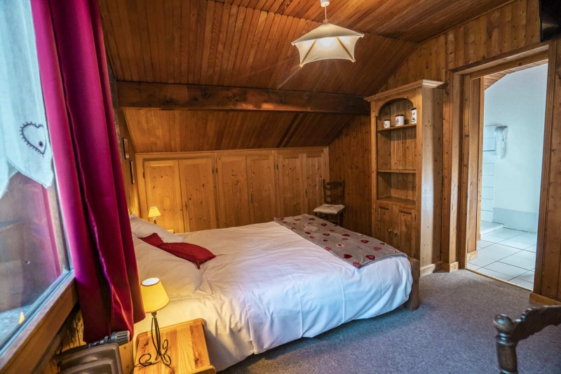 Chalet Jacrose Chambre lit double Châtel Hiver