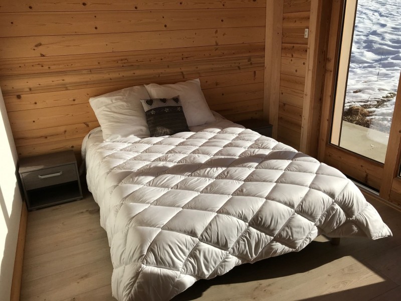 Chalet l'echo du morclan, Chambre lit double Châtel Portes du Soleil