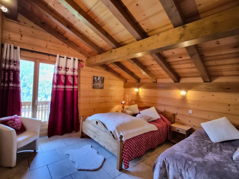 Chalet l'Edelweiss, Bedroom double bed + 1 single bed, Châtel North Alpes