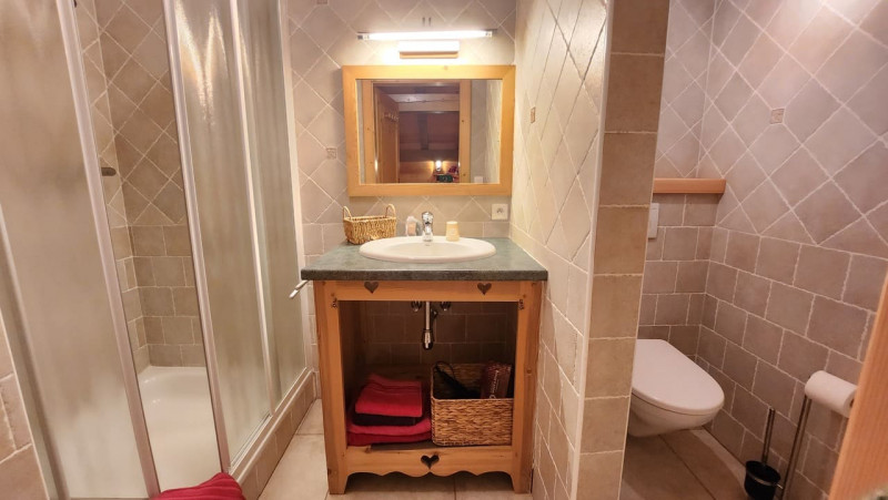 Chalet l'Edelweiss, Bathroom with WC, Châtel Ski 74 Chalet l'Edelweiss, Bathroom with WC, Châtel Ski 74