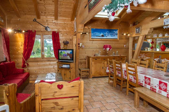 Chalet L'HERMINE DES VORRES, Séjour, Châtel Domaine skiable