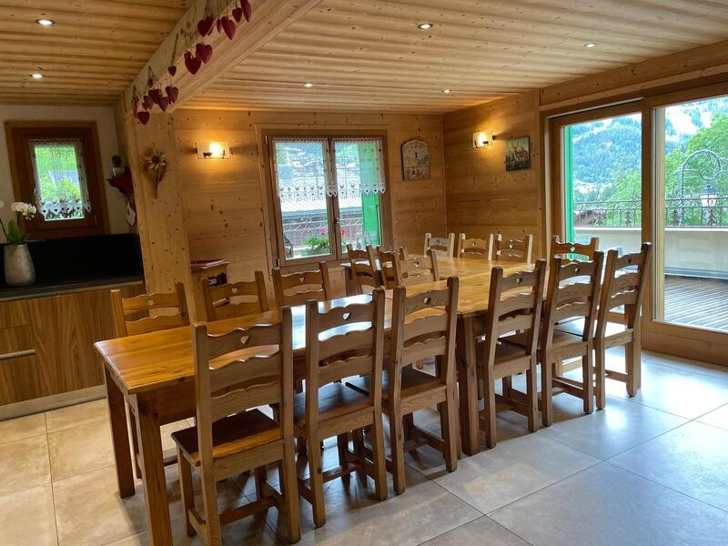 Chalet la Calèche, Salle à manger avec cuisine équipée, Châtel 74390