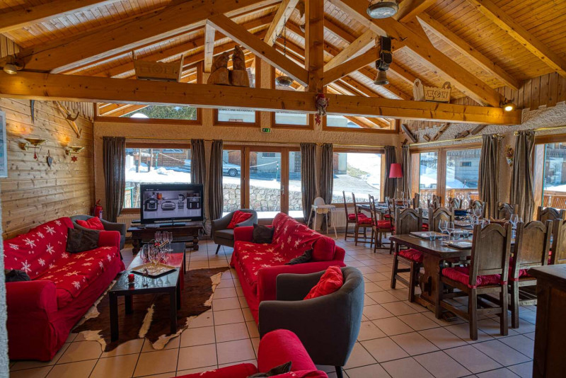 chalet la Savoyarde, Salon et salle à manger, Châtel Vacances en famille