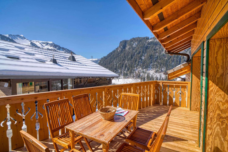 chalet la Savoyarde, Terrasse, Châtel Neige 74