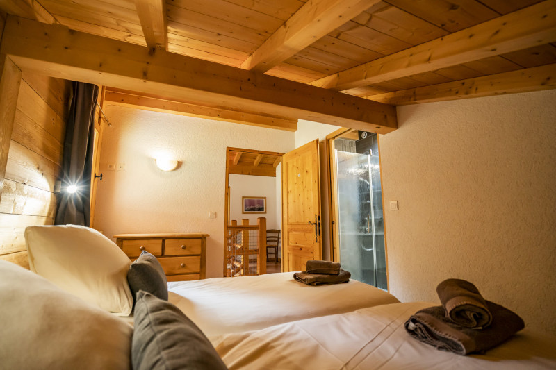 Chalet le Refuge, Chambre 2 lits simples, Châtel Réservation