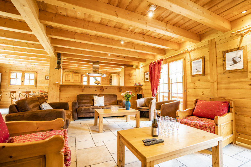 Chalet le Refuge, Living room, Châtel Mountain