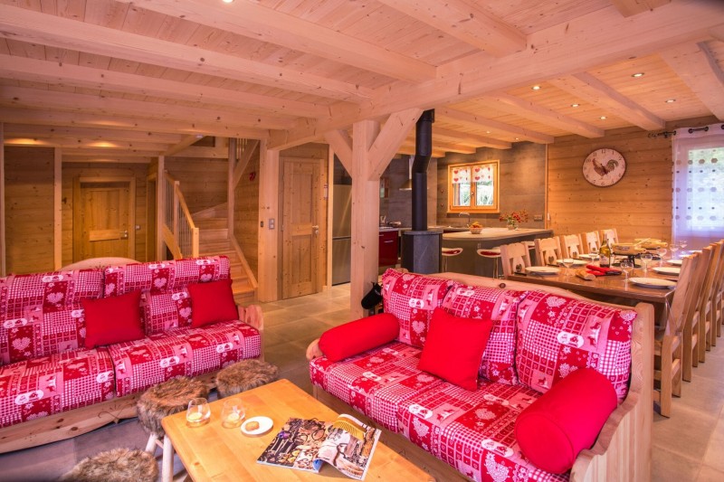 Chalet le Savoyard, Salon, Châtel Haute Savoie