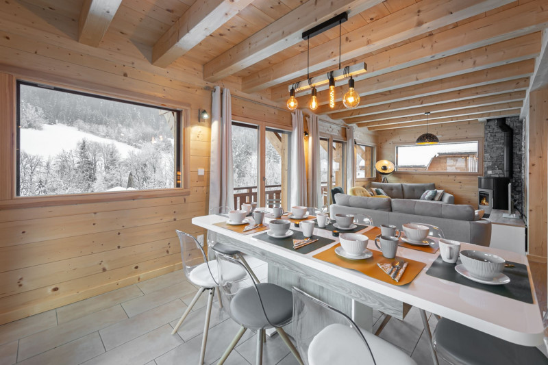 Chalet Les 4 Sam Abondance Richebourg, Dining room, Holidays Ski Chamois