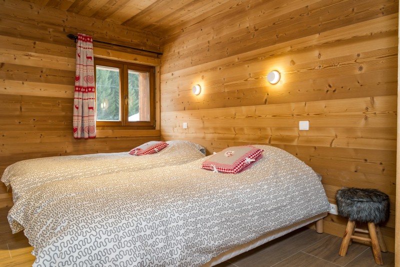 Chalet les Bucherons, Chambre 2 lits simples, Châtel Alpes du Nord