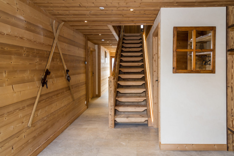 Chalet les Bucherons, Escalier, Châtel Portes du Soleil