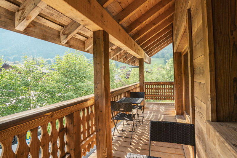 Chalet les Cerfs, Appartement 10 personnes, Balcon, Châtel