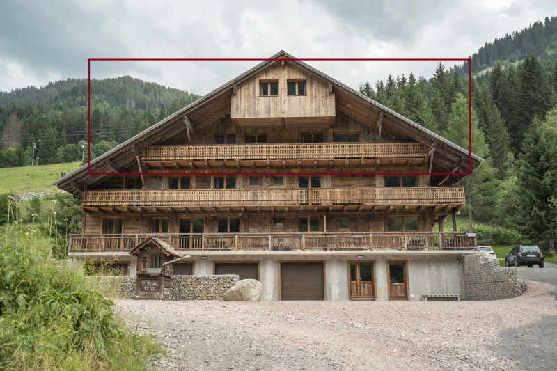 Chalet les Cerfs, 10-person apartment, Chalet de l'extérieur, Châtel Linga