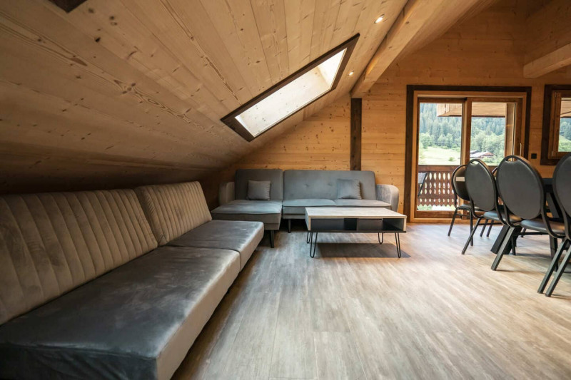 Chalet les Cerfs, Autumn, Living room, Chatel reservation