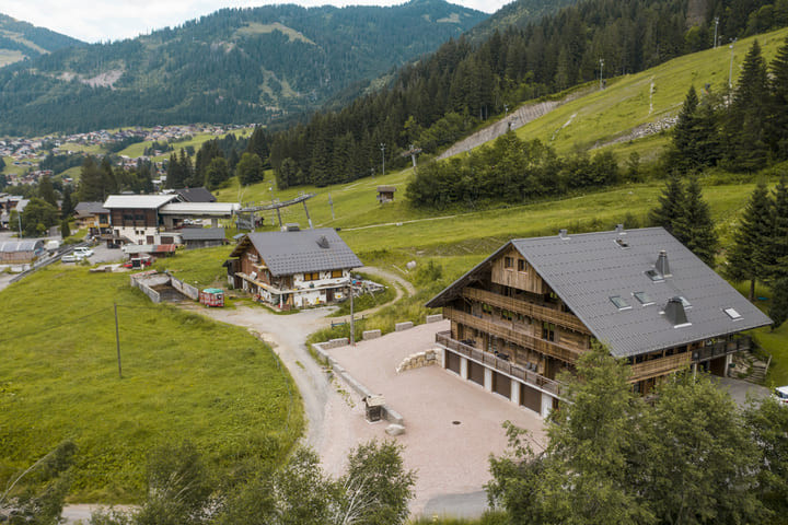Chalet les Cerfs, Autumn, Chalet view, Chatel Linga chairlift