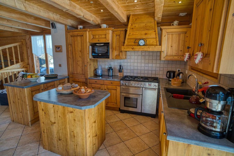 chalet les deux vallées kitchen Châtel ski