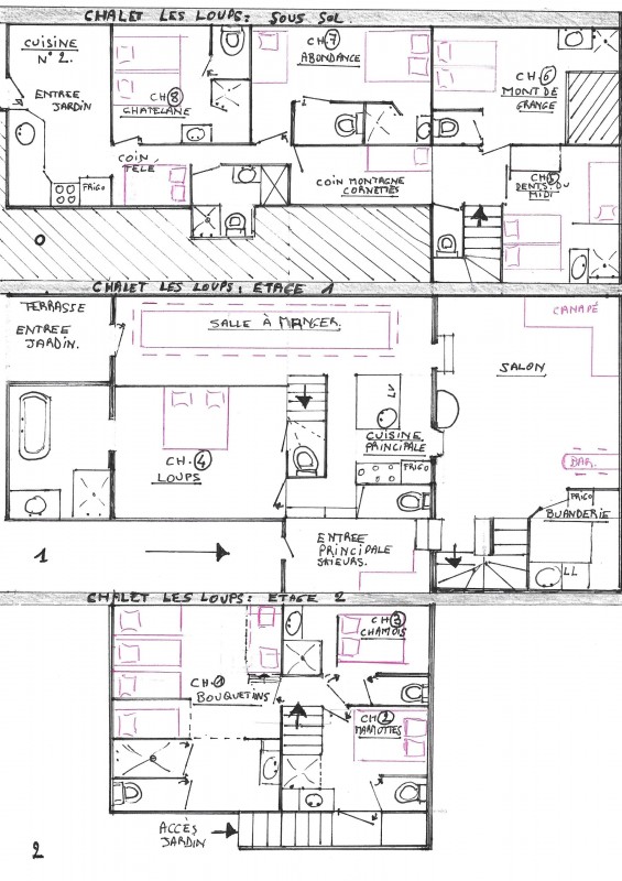 Chalet Les Loups Châtel plan