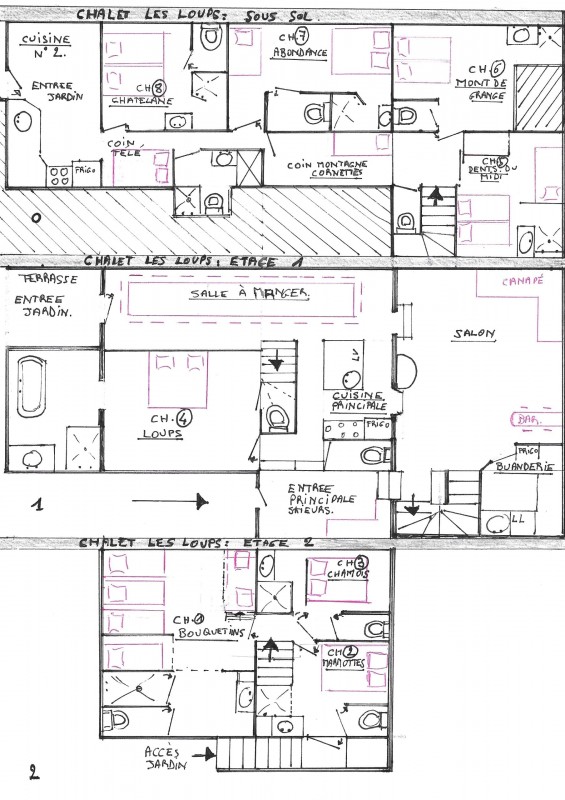 Chalet Les Loups Châtel plan 