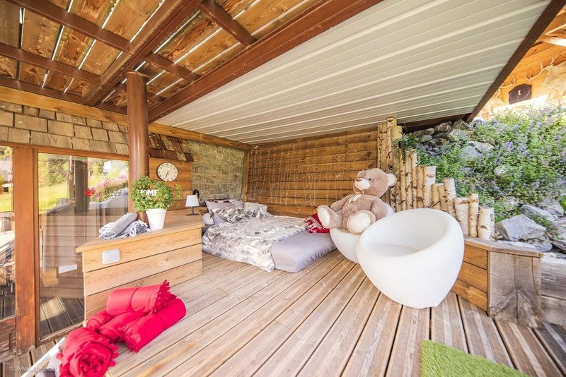 Chalet Les Loups Châtel terrasse 