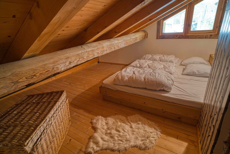 Chalet Les Oisillons, Chambre deux lits simples, Châtel Haute-Savoie