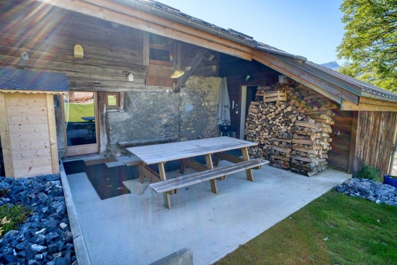 Chalet Les Oisillons Châtel jardin