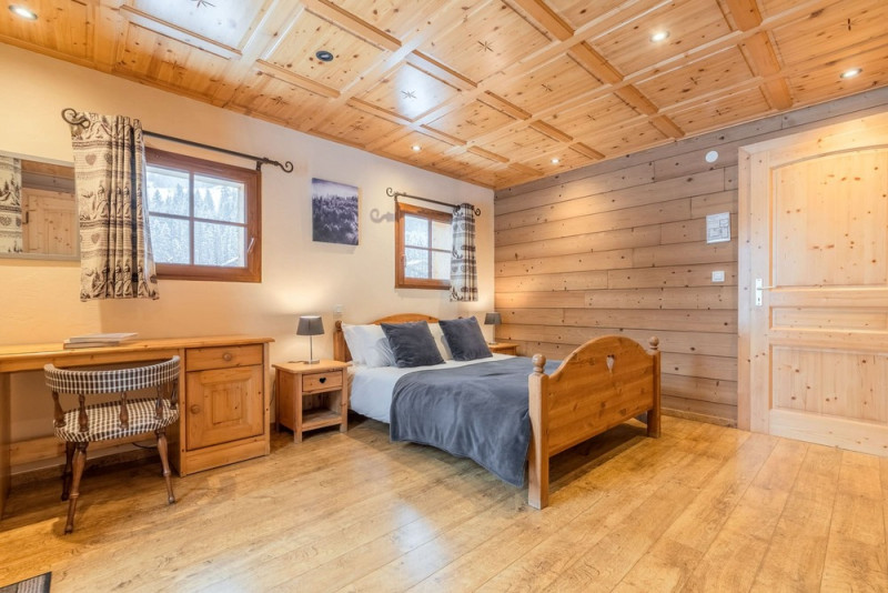 Chalet Les Romains, chambre, Châtel vacances famille ski neige soleil montagne