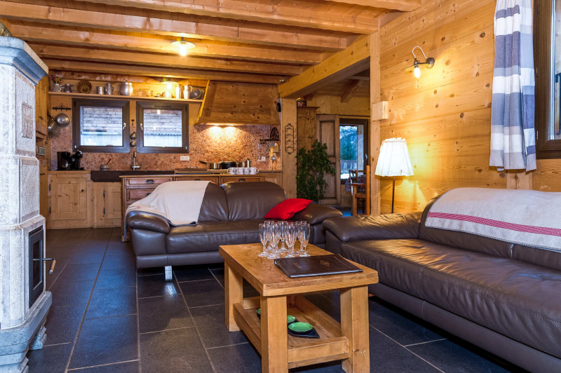 Chalet Les Vuargnes, Living room, Châtel Ski slope