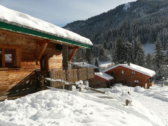 Chalet Linga Vert Châtel saison hiver