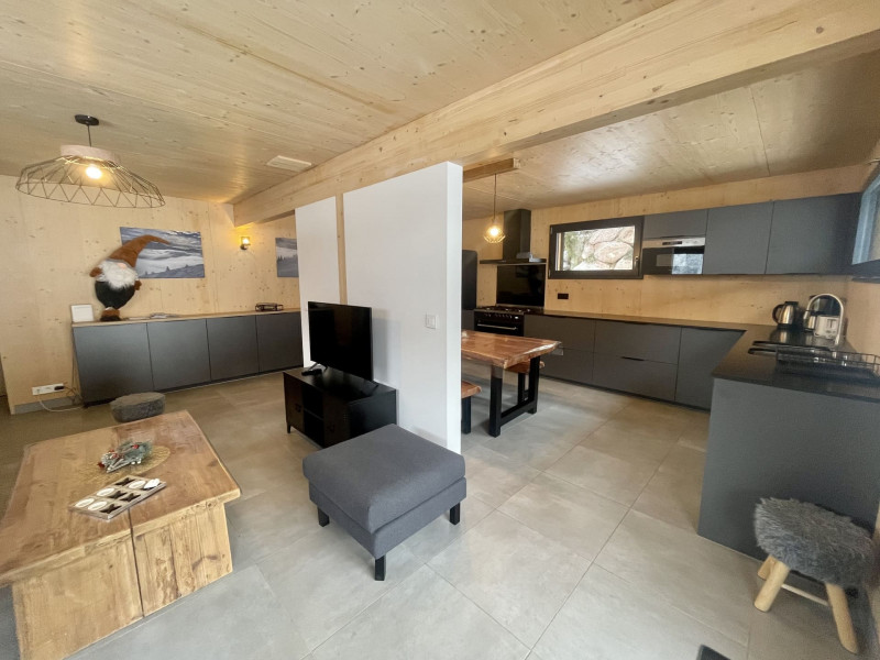 Chalet Louise, 10 personnes, Séjour, Châtel hiver