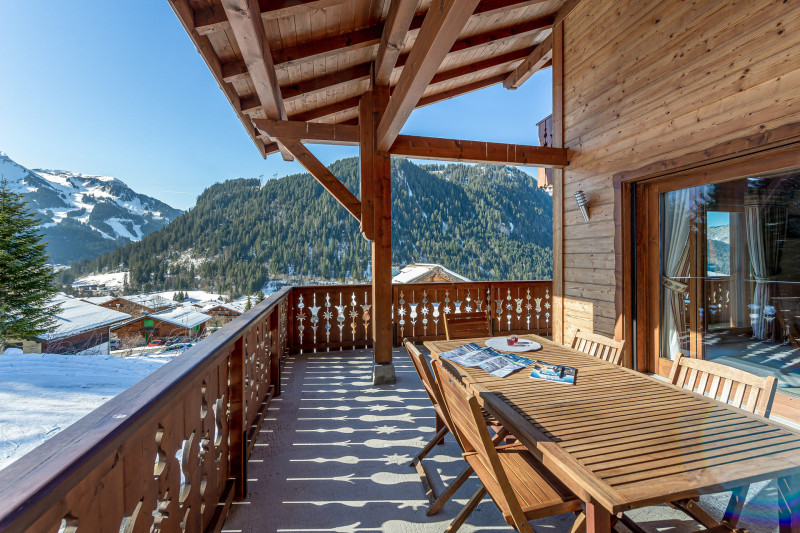 Chalet montbéliarde, Terrasse avec vue, Châtel Portes du Soleil