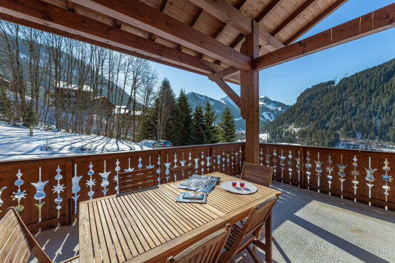 Chalet montbéliarde, Terrasse, Châtel, Vacances au ski