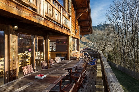 Chalet Neiges Eternelles, Terrace, Châtel Mountain view