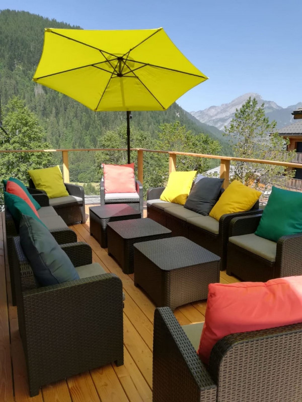 Chalet Stéphane, Terrasse vue montagne, Châtel Vacances entre amis