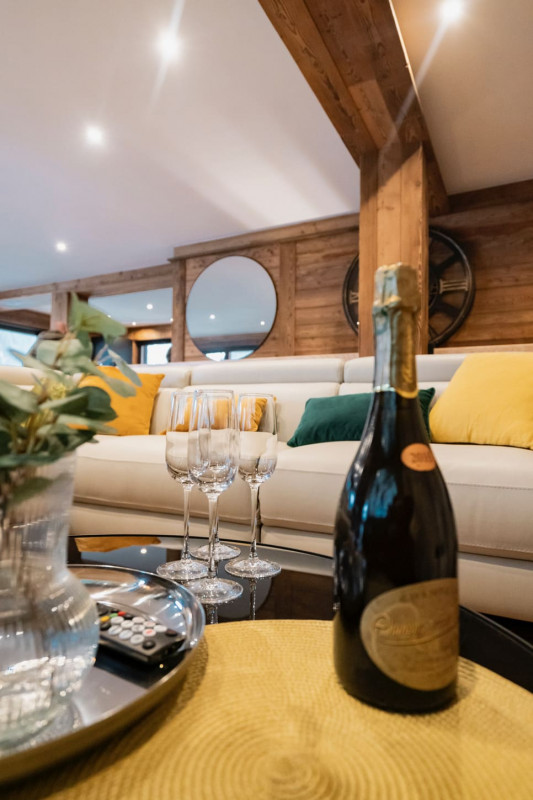 Chalet Vora Alpin, Salon, détente après ski, Châtel
